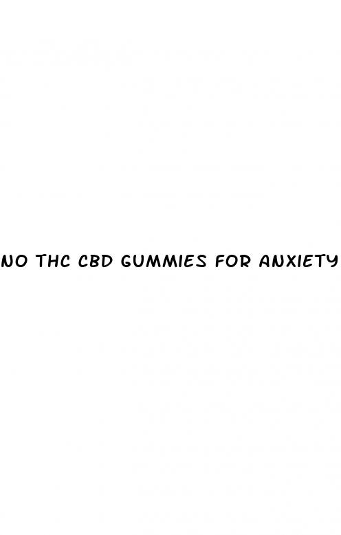 no thc cbd gummies for anxiety