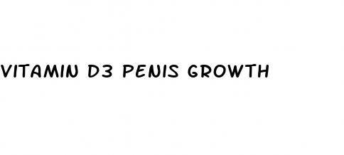 vitamin d3 penis growth
