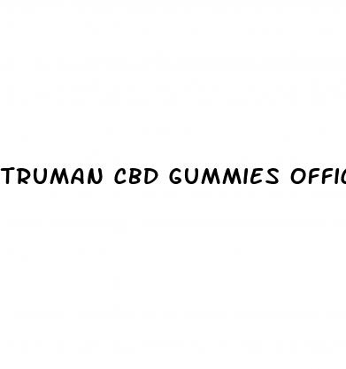 truman cbd gummies official website