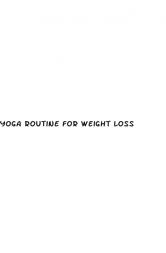 yoga routine for weight loss