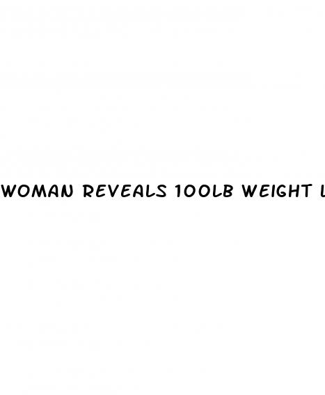 woman reveals 100lb weight loss
