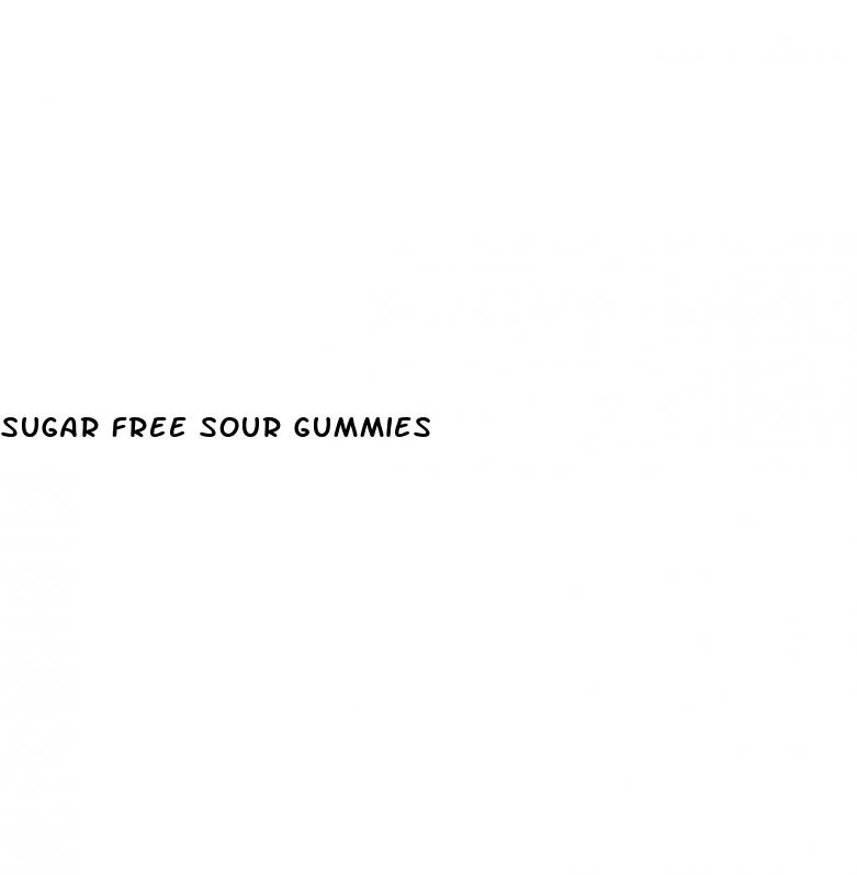sugar free sour gummies