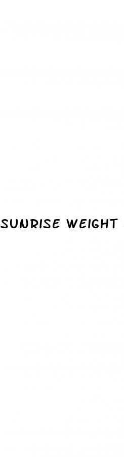 sunrise weight loss