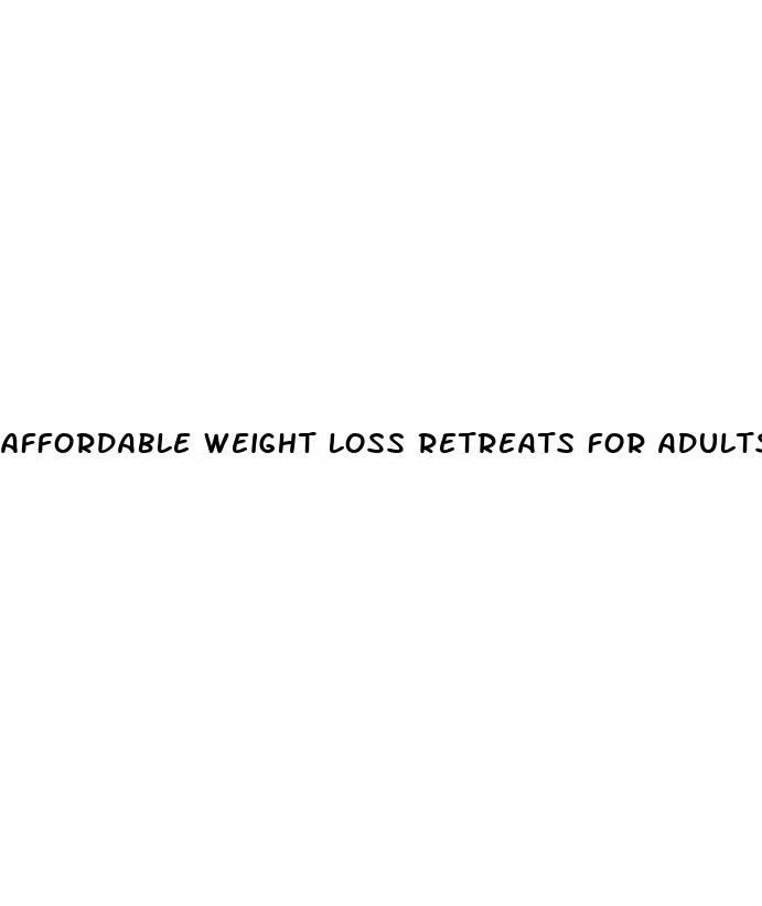 affordable weight loss retreats for adults