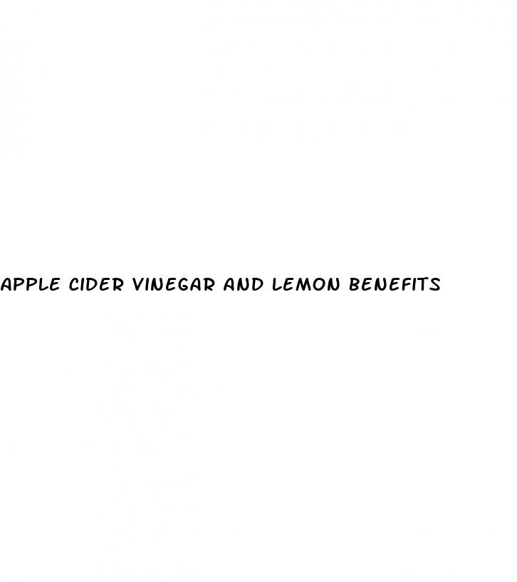 apple cider vinegar and lemon benefits