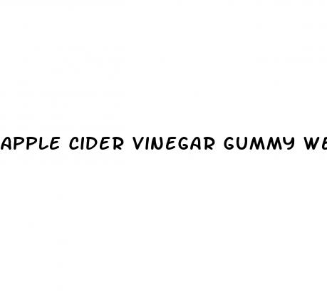 apple cider vinegar gummy weight loss