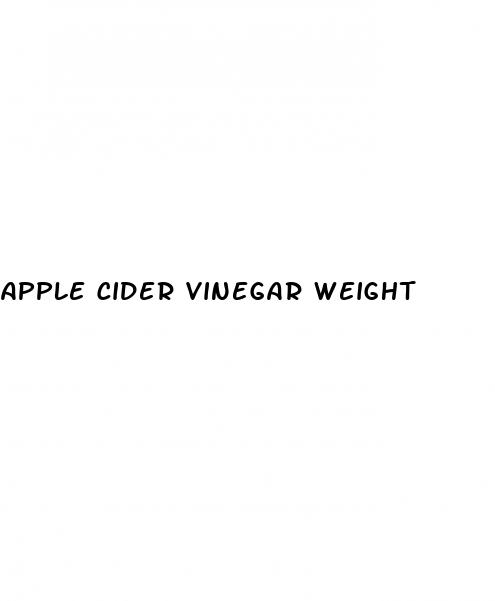 apple cider vinegar weight