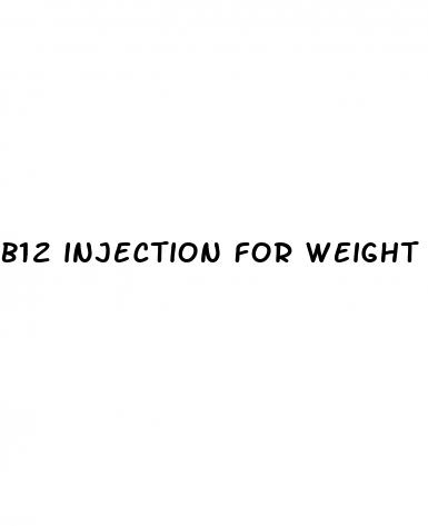 b12 injection for weight loss