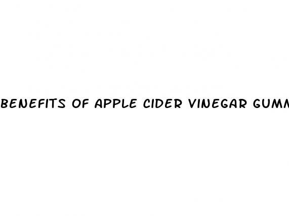 benefits of apple cider vinegar gummy s
