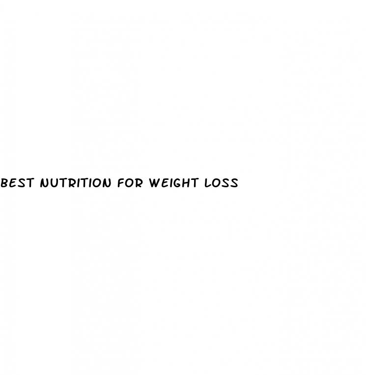 best nutrition for weight loss