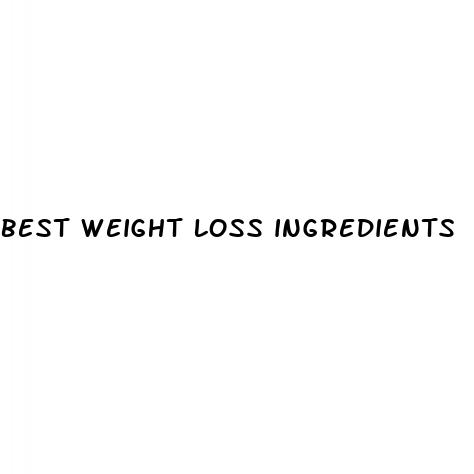 best weight loss ingredients