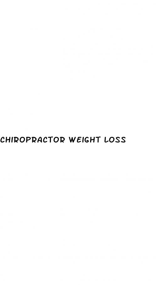 chiropractor weight loss