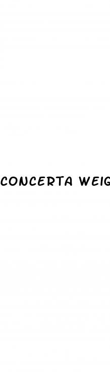 concerta weight loss