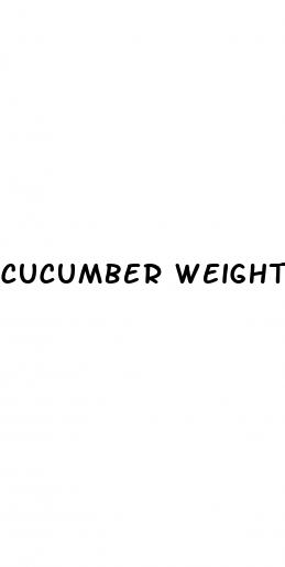cucumber weight loss