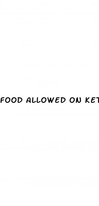 food allowed on keto diet