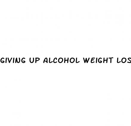 giving up alcohol weight loss