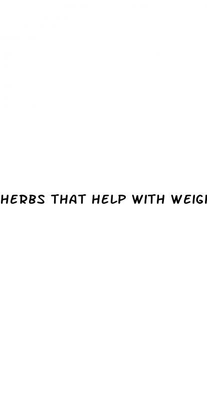 herbs that help with weight loss