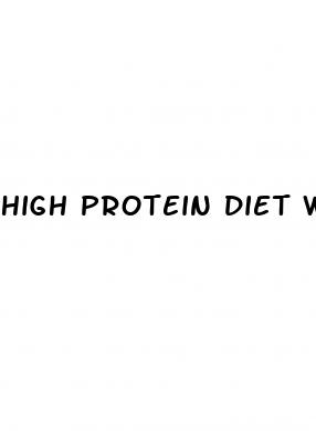 high protein diet weight loss