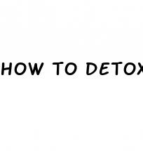how to detox for weight loss