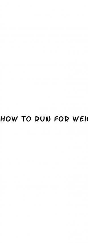 how to run for weight loss