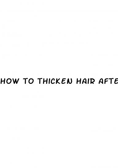 how to thicken hair after weight loss