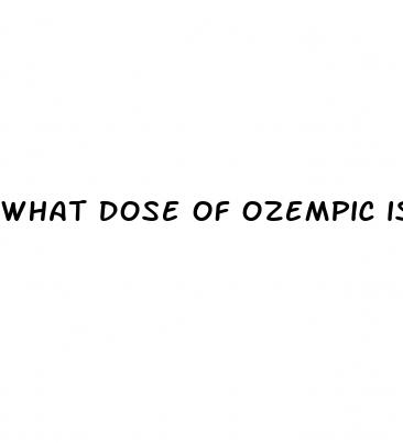 what dose of ozempic is best for weight loss