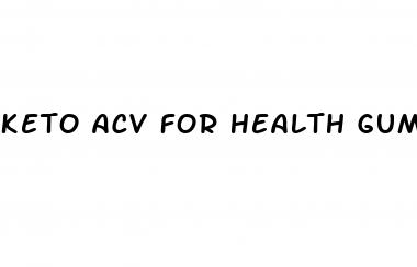 keto acv for health gummies
