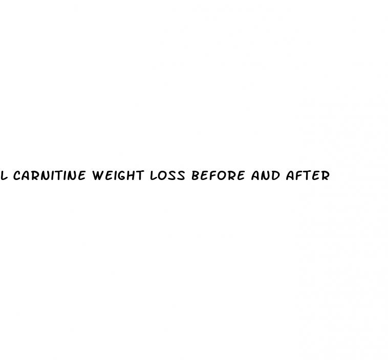 l carnitine weight loss before and after
