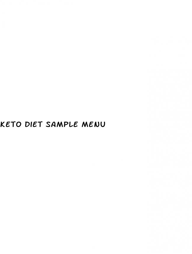 keto diet sample menu