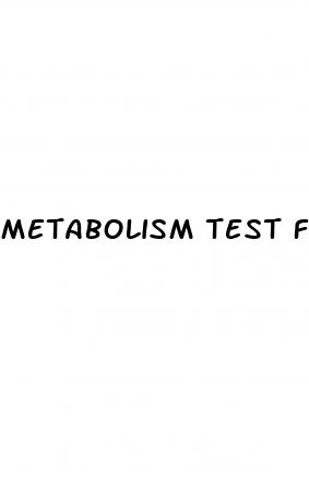 metabolism test for weight loss