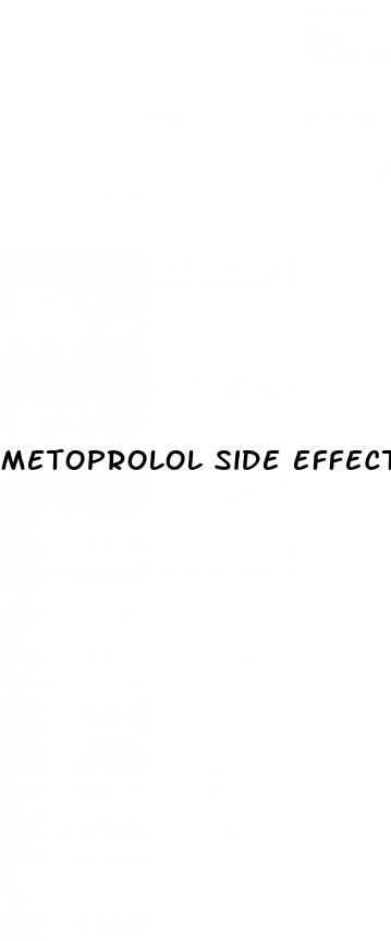 metoprolol side effects weight loss