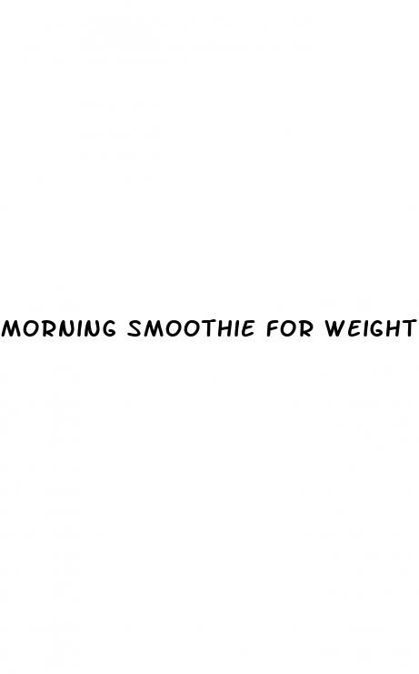 morning smoothie for weight loss