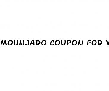mounjaro coupon for weight loss