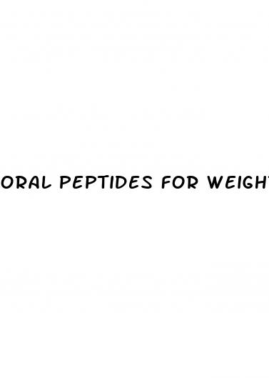 oral peptides for weight loss