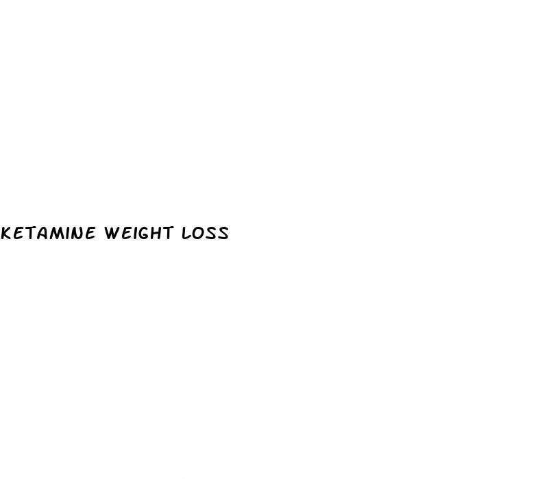 ketamine weight loss