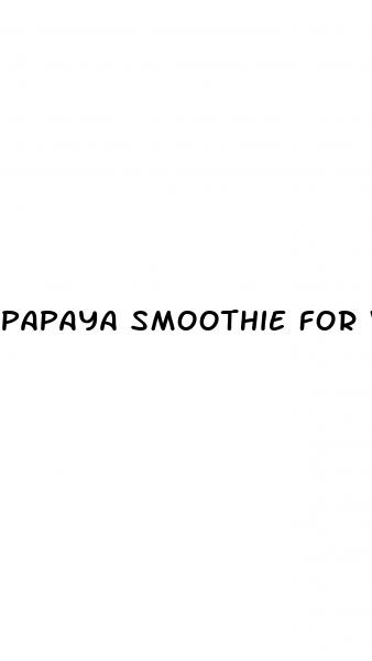 papaya smoothie for weight loss
