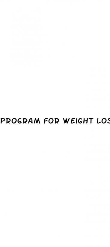 program for weight loss