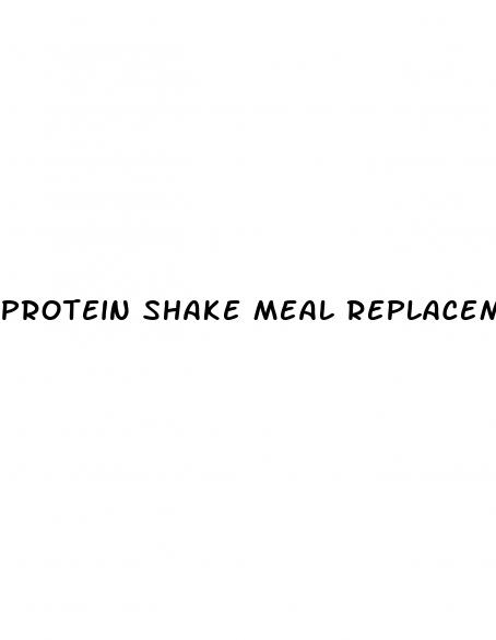 protein shake meal replacement weight loss