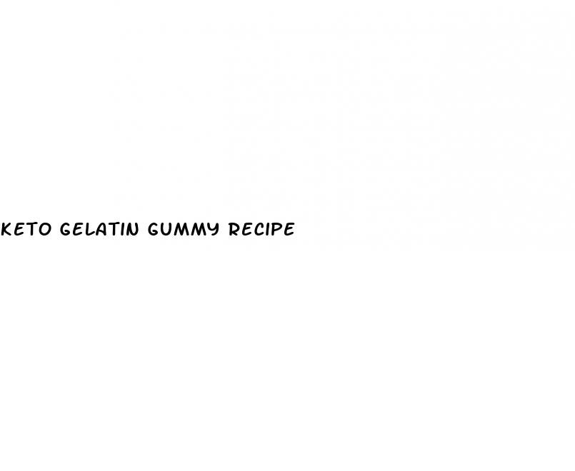 keto gelatin gummy recipe