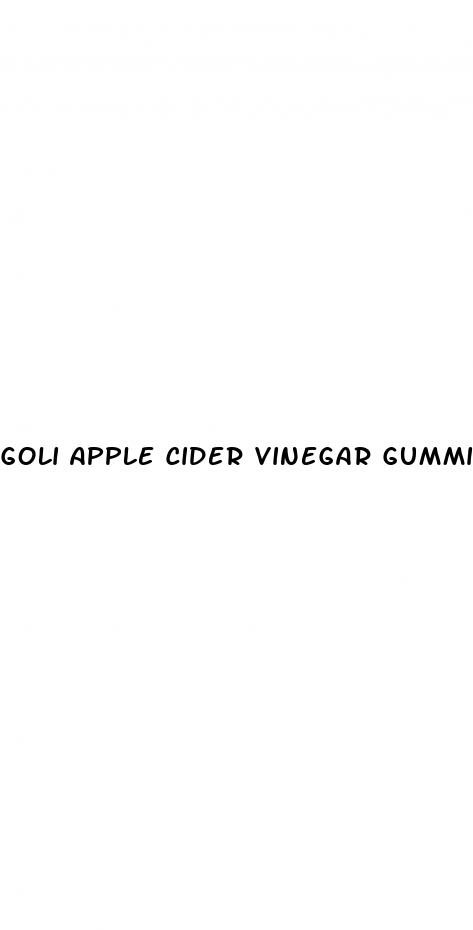 goli apple cider vinegar gummies appetite suppressant