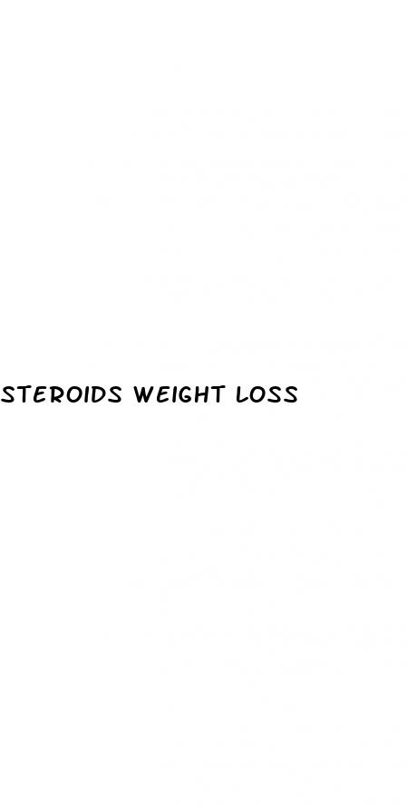 steroids weight loss