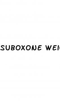 suboxone weight loss
