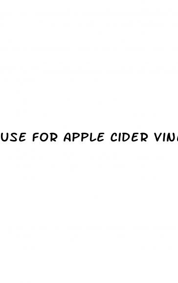 use for apple cider vinegar