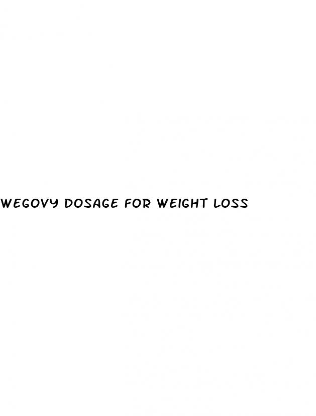 wegovy dosage for weight loss
