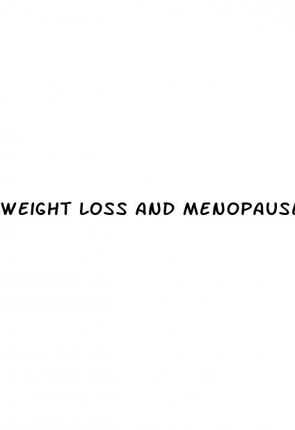 weight loss and menopause