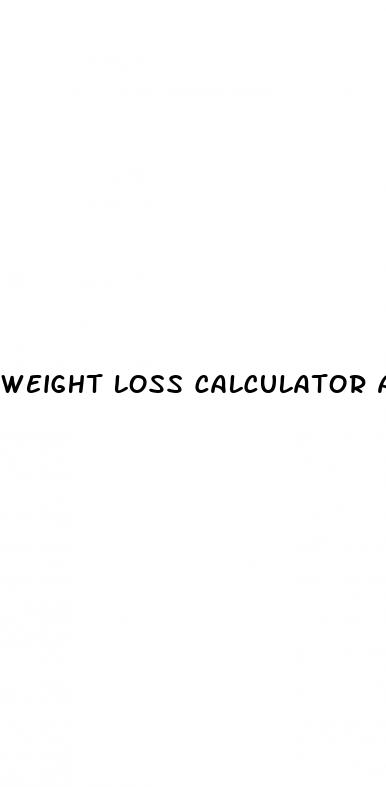 weight loss calculator app