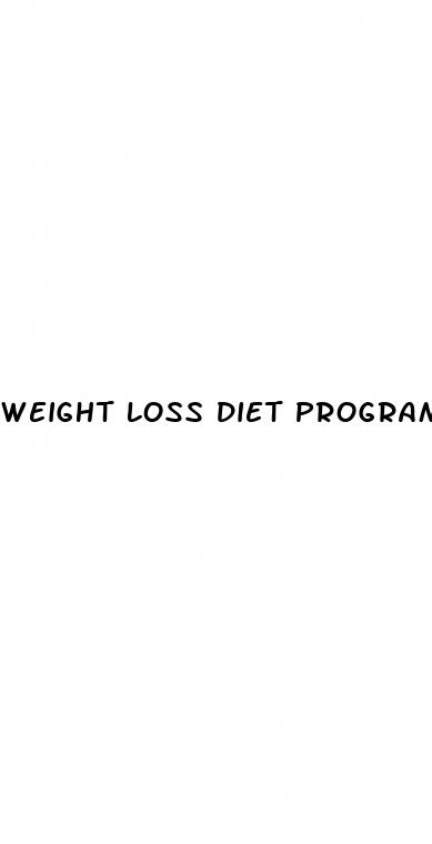 weight loss diet programs