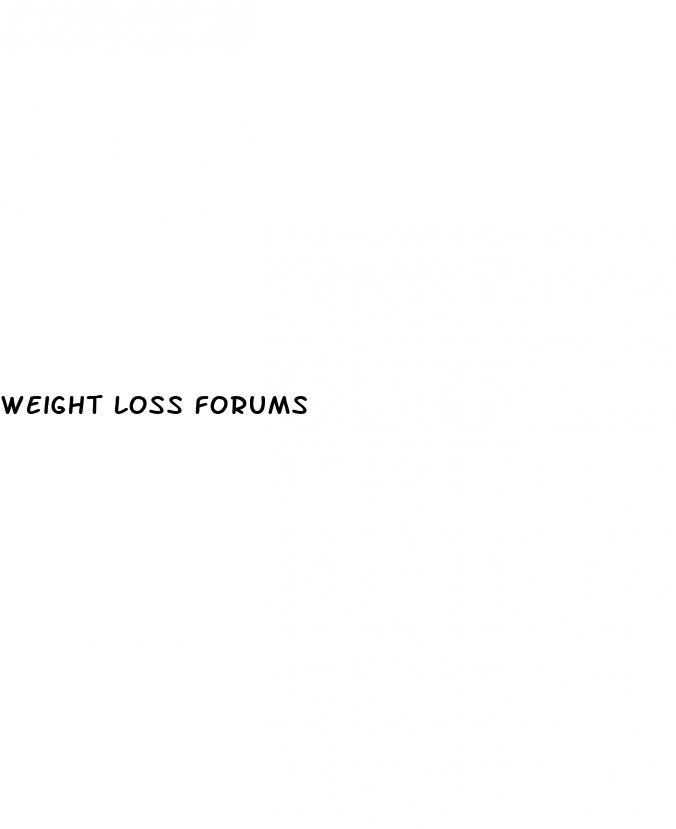 weight loss forums