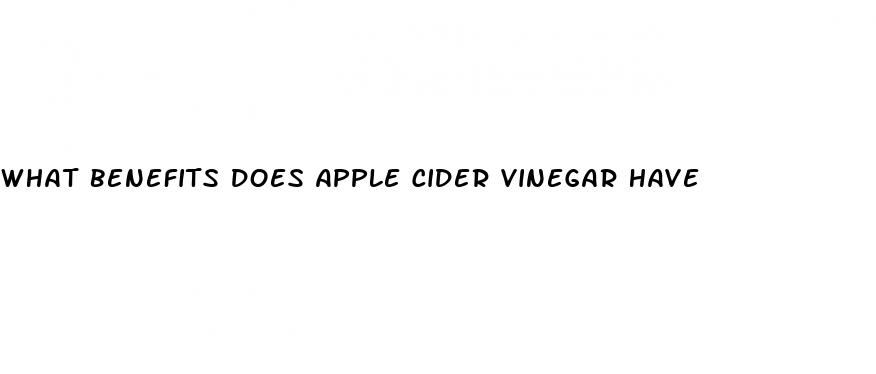 what benefits does apple cider vinegar have