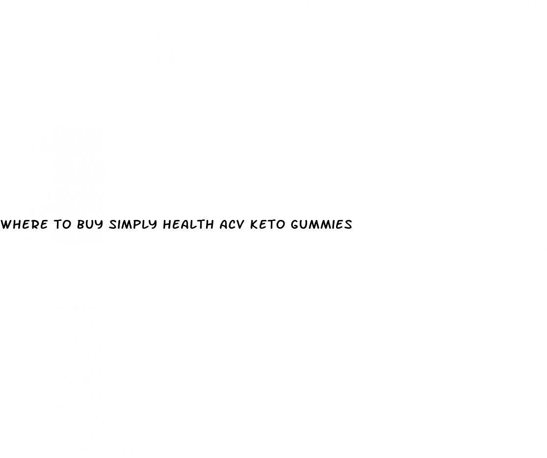 where to buy simply health acv keto gummies
